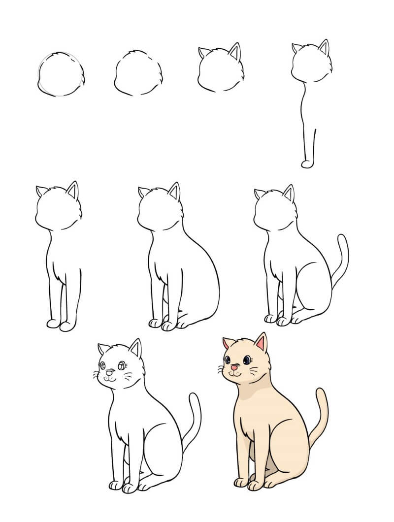 Idée de chat 3 dessin