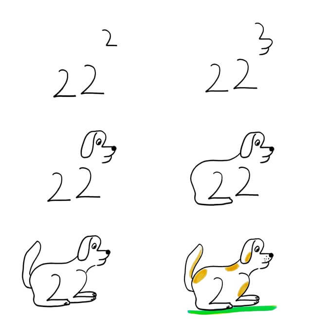 idée de chien (61) dessin