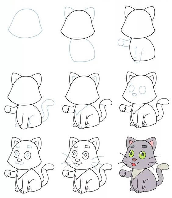 idées de chat (21) dessin