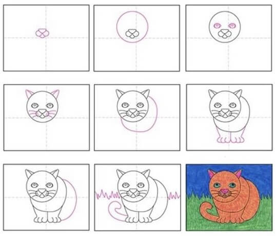 idées de chat (26) dessin