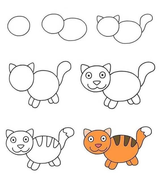 idées de chat (36) dessin