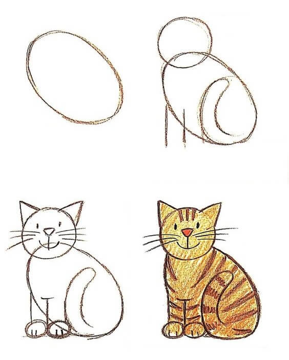 idées de chat (39) dessin