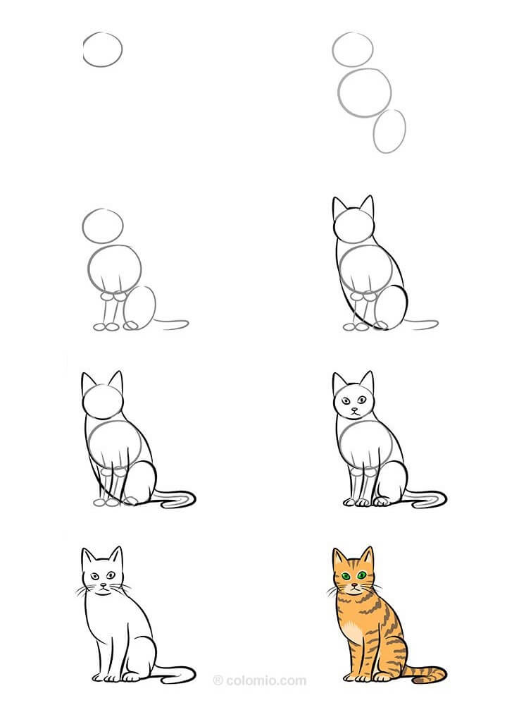 idées de chat (42) dessin