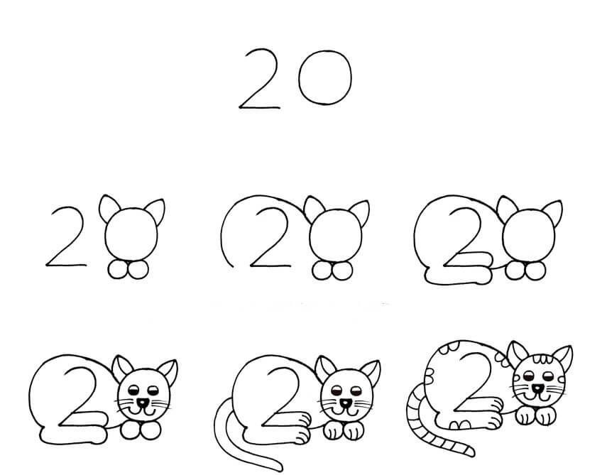 idées de chat (44) dessin
