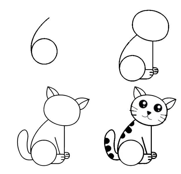 idées de chat (47) dessin