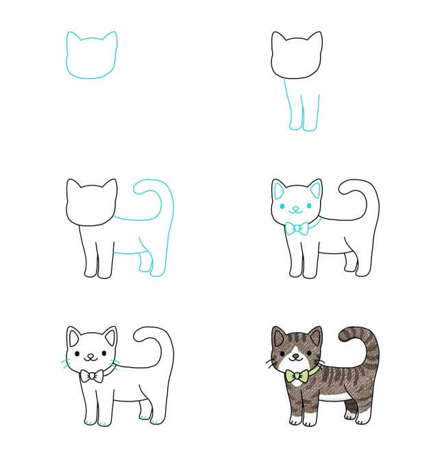 idées de chat (53) dessin