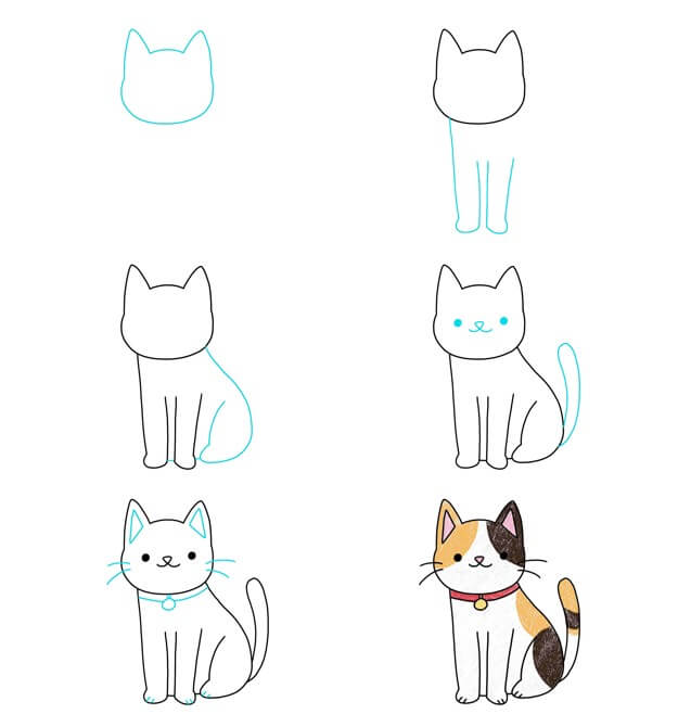 idées de chat (54) dessin
