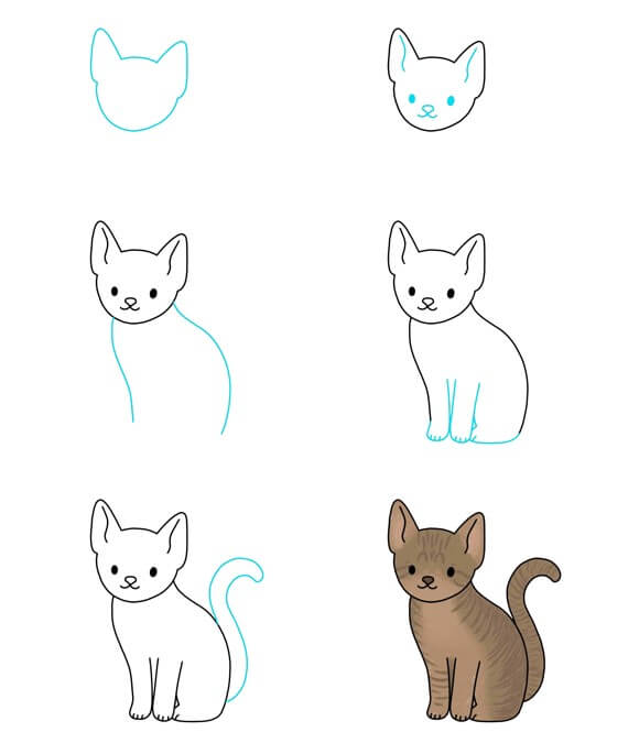 idées de chat (55) dessin