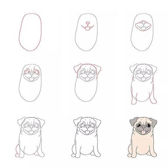 Idées de chiens (13) dessin
