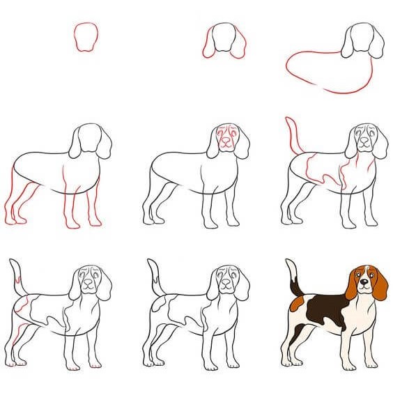 Idées de chiens (19) dessin