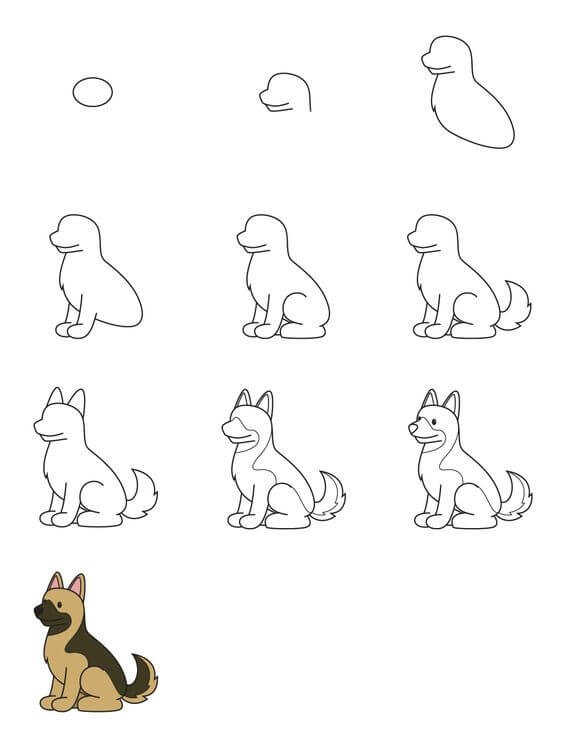Idées de chiens (21) dessin