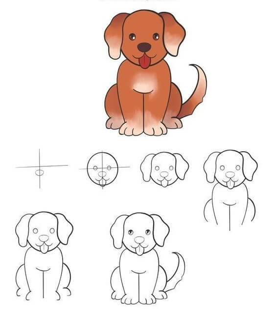 Idées de chiens (31) dessin