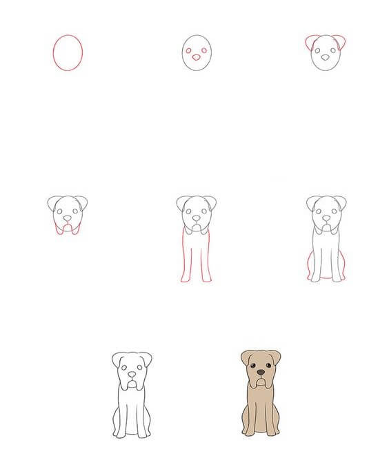 Idées de chiens (32) dessin
