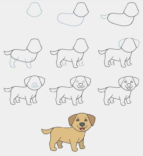 Idées de chiens (34) dessin