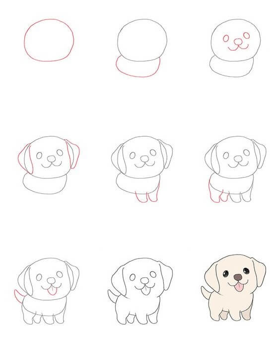 Idées de chiens (38) dessin
