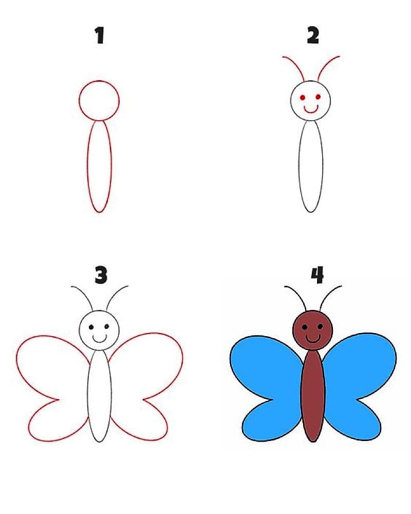 Papillon très simple dessin