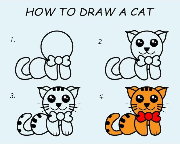 Un beau chat dessin