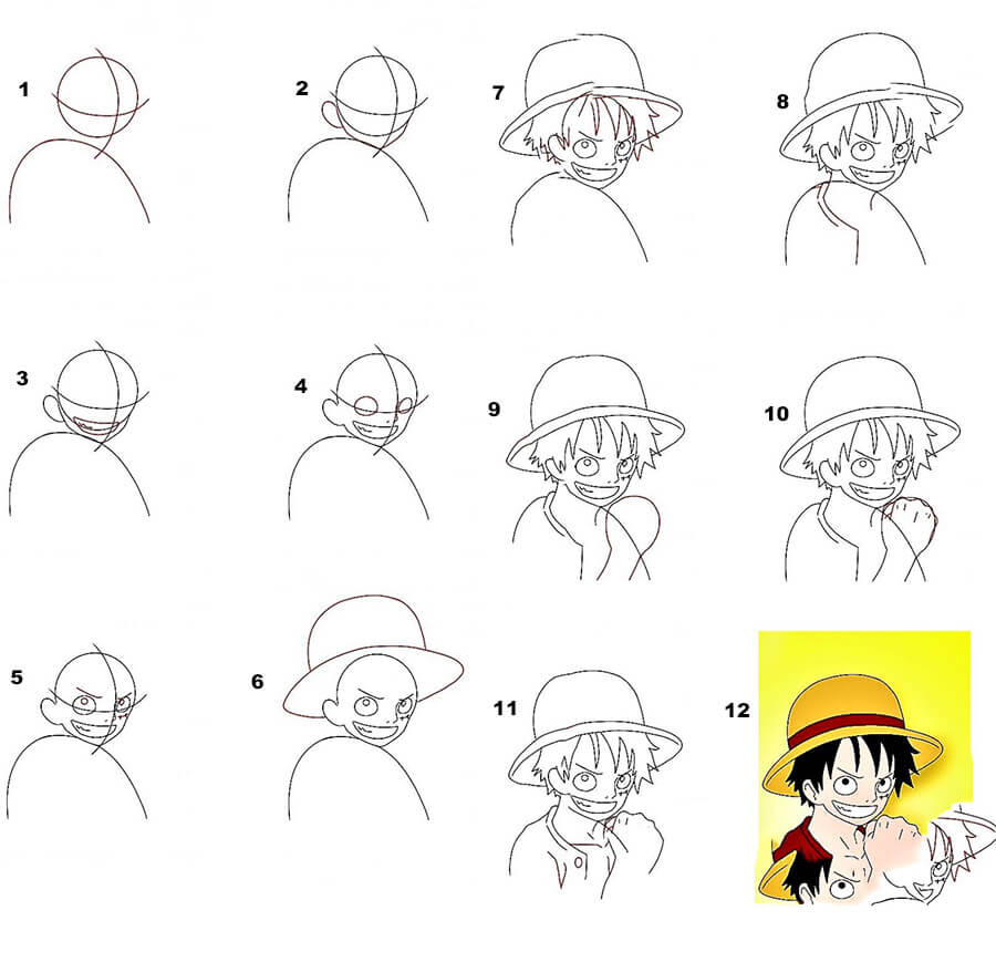 Comment dessiner Un Luffy drôle