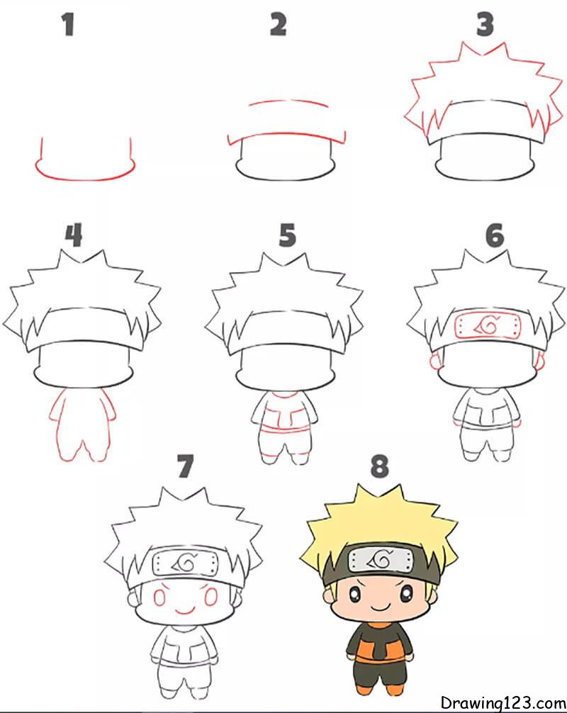 Un mignon petit Naruto dessin