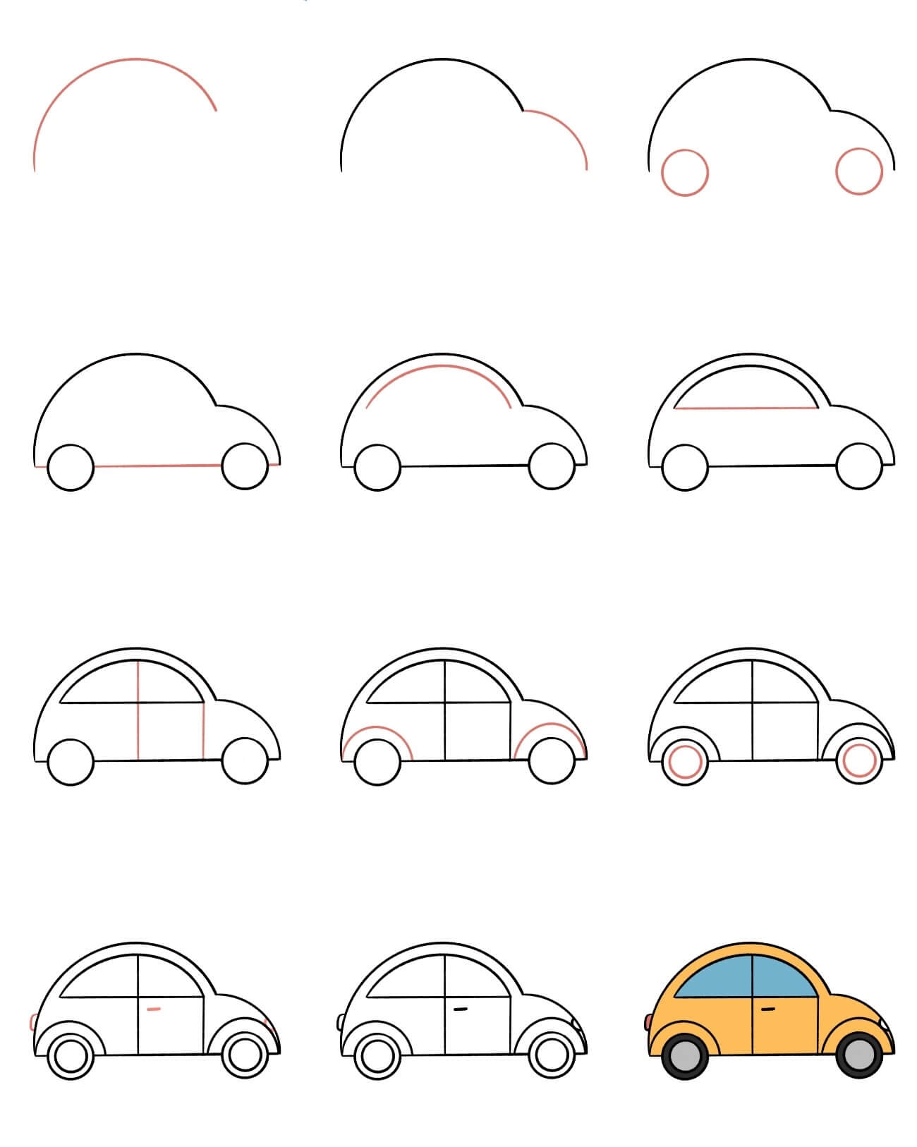 39 Facile Et Simple Id es De Dessin Voiture Comment Dessiner Voiture