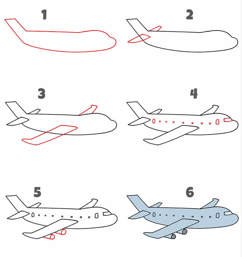 An Easy Airplane dessin