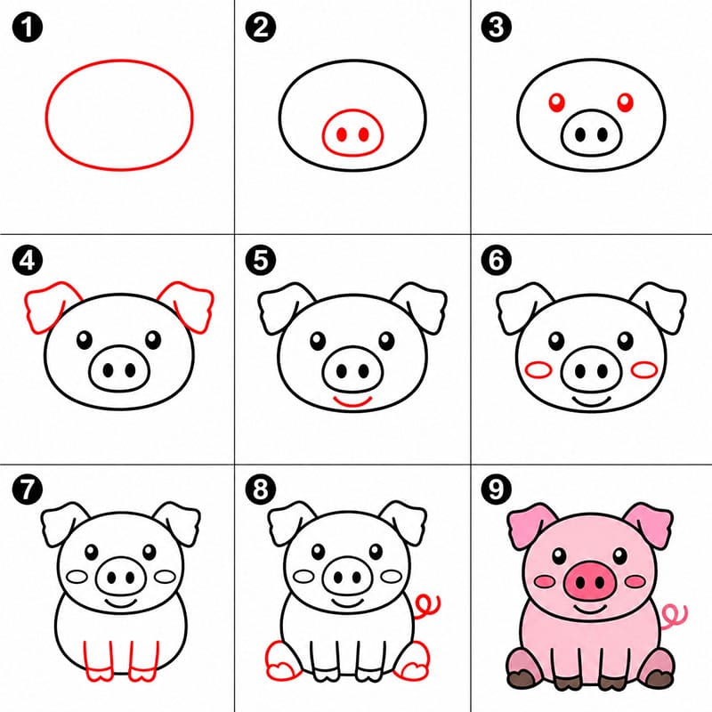 Cochon coquin dessin
