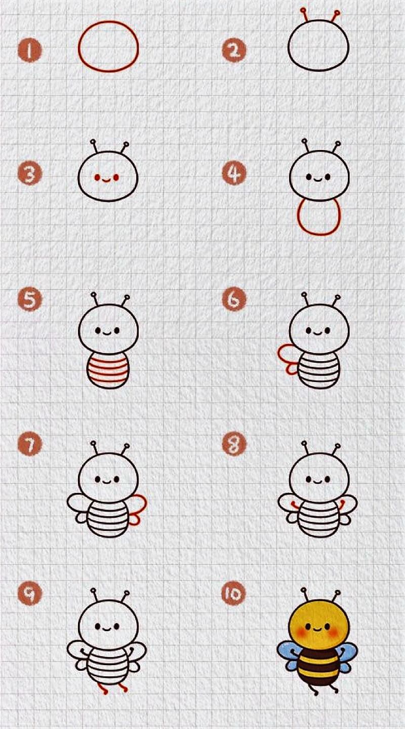 Idée d'abeille 17 dessin