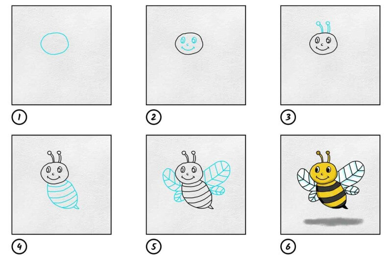 Idée d’abeille 19 dessin