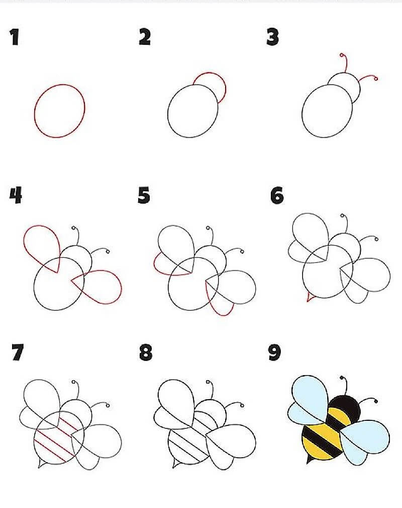 Idée d'abeille 9 dessin