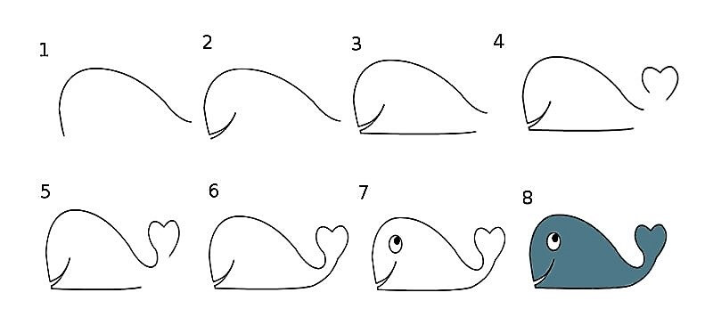 Idée de baleine 10 dessin