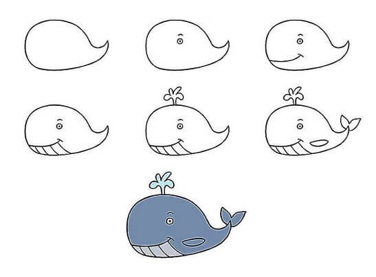 Idée de baleine 13 dessin