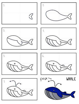 Idée de baleine 15 dessin