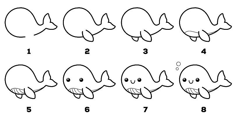 Idée de baleine 17 dessin