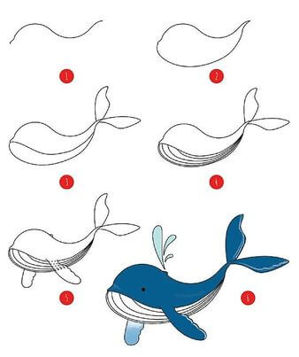Idée de baleine 18 dessin