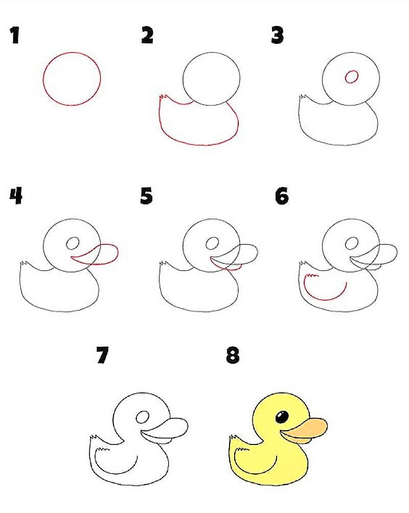 Idée de canard 12 dessin