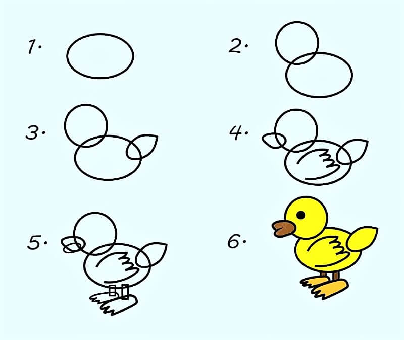 Idée de canard 8 dessin