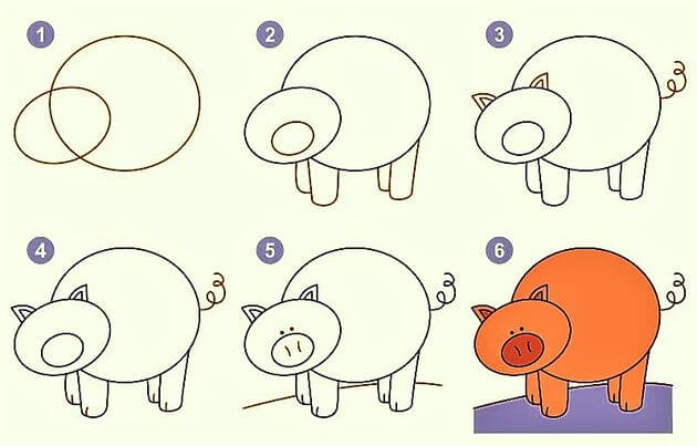 Idée de cochon 12 dessin