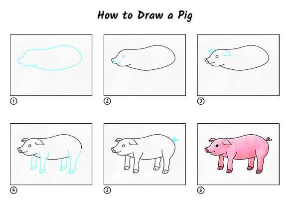 Idée de cochon 15 dessin