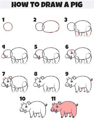 Idée de cochon 16 dessin