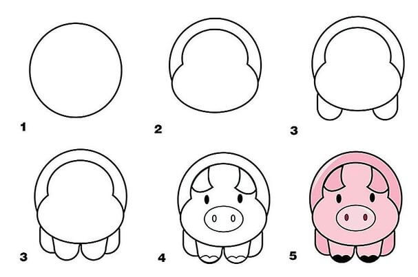 Idée de cochon 17 dessin