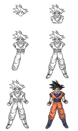 Idée de Goku 8 dessin