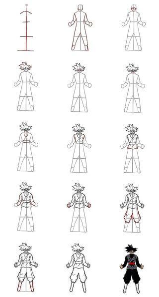 Comment dessiner Idée Goku 7