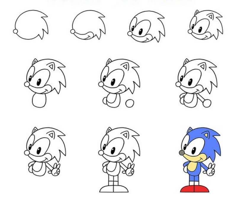 Idée Sonic 4 dessin