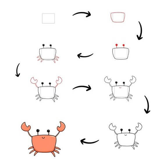 idée de crabe (10) dessin