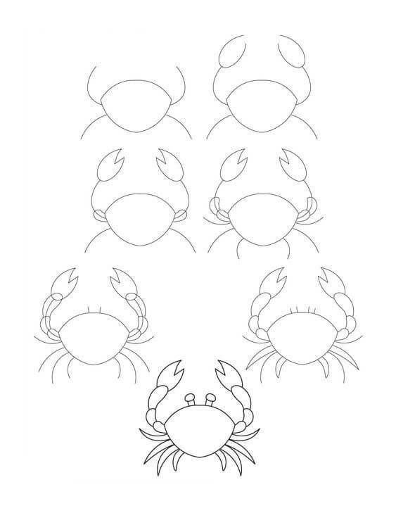 idée de crabe (15) dessin