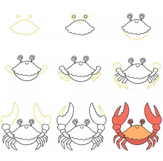 idée de crabe (17) dessin