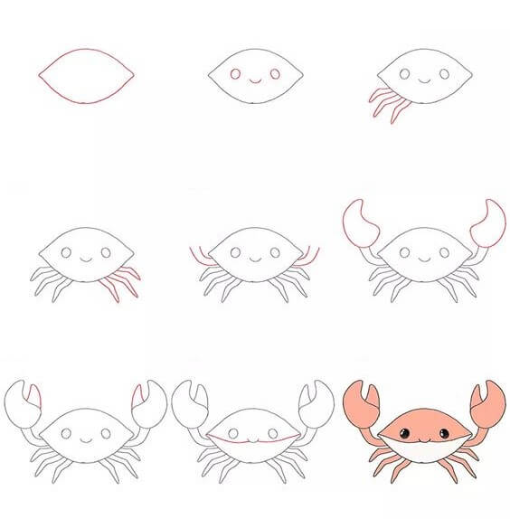 idée de crabe (20) dessin