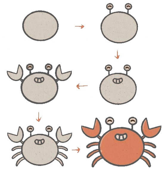 idée de crabe (21) dessin
