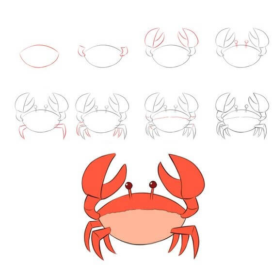 idée de crabe (26) dessin