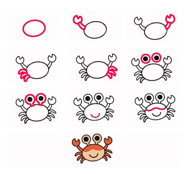 idée de crabe (27) dessin